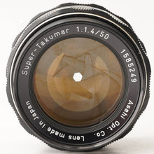 画像をギャラリービューアに読み込む, ペンタックス Pentax Asahi スーパータクマー Super Takumar 50mm F1.4 前期型 8枚玉 M42 マウント
