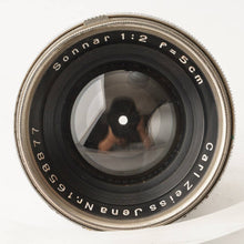 Load image into Gallery viewer, Carl Zeiss Jena Sonnar 50mm f/2 Contax Mount
