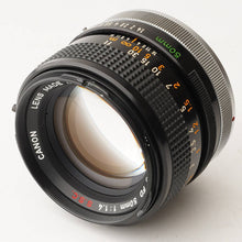 画像をギャラリービューアに読み込む, キヤノン Canon FD 50mm F1.4 S.S.C.
