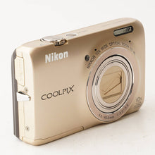 Load image into Gallery viewer, Nikon COOLPIX S6300 Elegant Gold 10x Wide Optical Zoom
