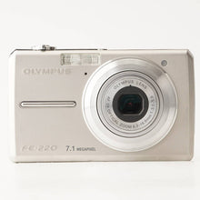Load image into Gallery viewer, Olympus FE-220 Silver 3x Optical Zoom
