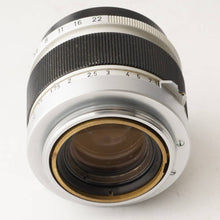 画像をギャラリービューアに読み込む, キヤノン Canon 50mm F1.8 L39 LTM
