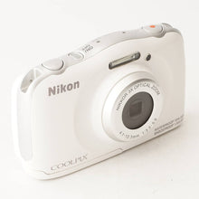 画像をギャラリービューアに読み込む, ニコン Nikon COOLPIX S33  ホワイト 3x 光学ズーム  防水耐衝撃
