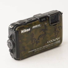 Load image into Gallery viewer, Nikon COOLPIX AW100 Forest Camouflage 5x Optical Zoom
