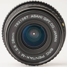 画像をギャラリービューアに読み込む, ペンタックス Pentax SMC PENTAX-M 28mm F2.8 Kマウント
