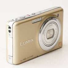 Load image into Gallery viewer, Panasonic LUMIX DMC-FX77 Gold Compact Digital Camera
