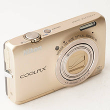 Load image into Gallery viewer, Nikon COOLPIX S6300 Elegant Gold 10x Wide Optical Zoom
