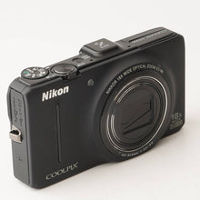 Load image into Gallery viewer, Nikon COOLPIX S9300 Black 18x Wide Optical Zoom

