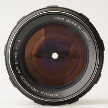 画像をギャラリービューアに読み込む, コニカ Konica Hexanon AR 57mm F1.4 ARマウント
