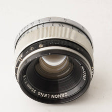 画像をギャラリービューアに読み込む, キヤノン Canon 35mm F1.8 ライカ L39 マウント
