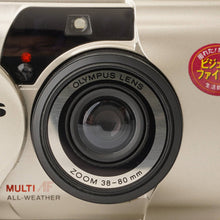 Load image into Gallery viewer, Olympus μ mju Ⅱ 80VF Gold Compact Film Camera

