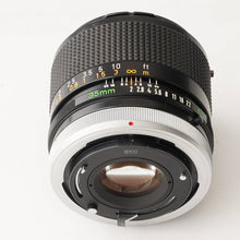 画像をギャラリービューアに読み込む, キヤノン Canon FD 35mm F2 S.S.C.
