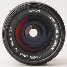 画像をギャラリービューアに読み込む, キヤノン Canon FD 24mm F2.8 S.S.C.
