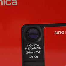 画像をギャラリービューアに読み込む, コニカ Konica レコーダー Auto Focus Recorder / Hexanon 24mm F4 レッド
