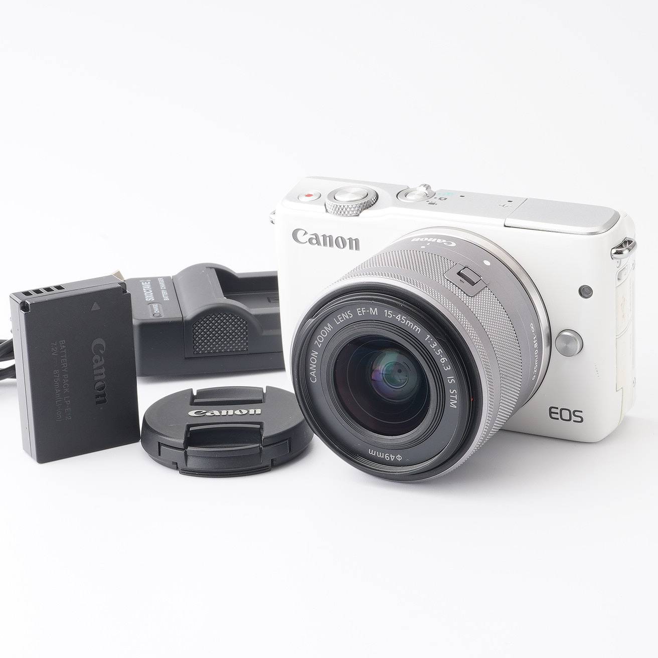 Canon キヤノン EOS M10 ホワイトカメラ - ミラーレス一眼