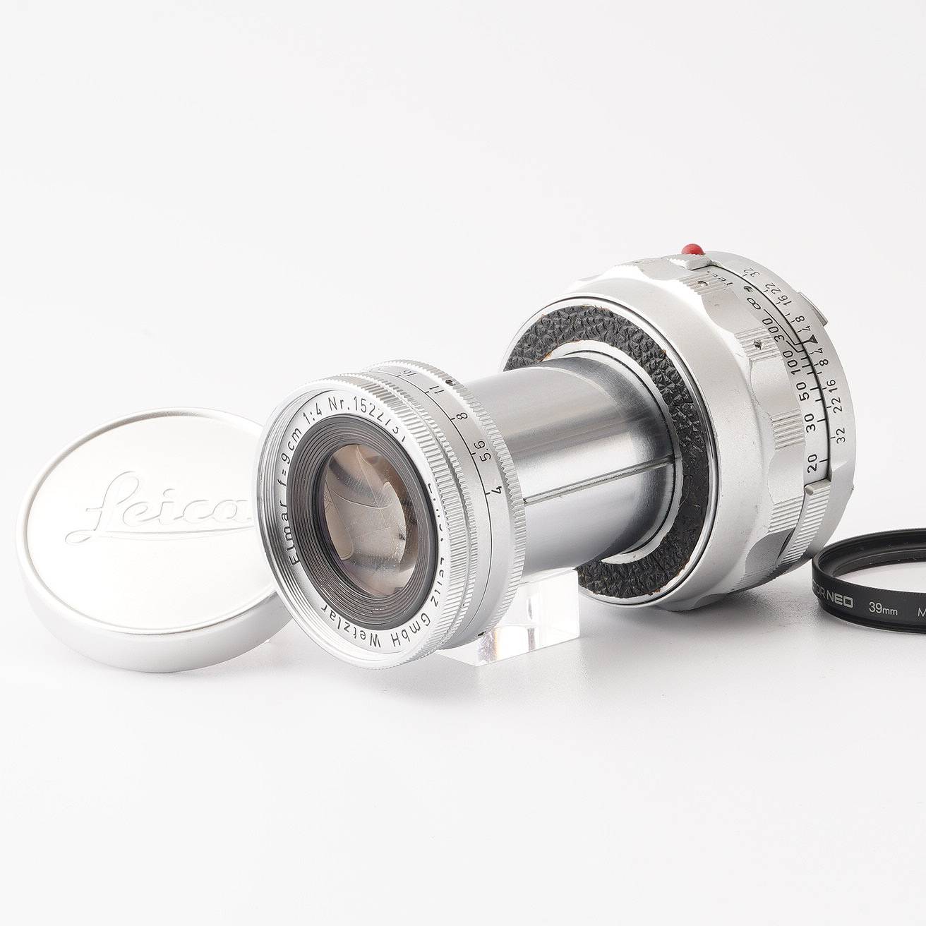 【10％OFF】 Leitz Ernst Leica ライカ GmbH F4 90mm 9cm Elmar Wetzlar レンズ(単焦点)