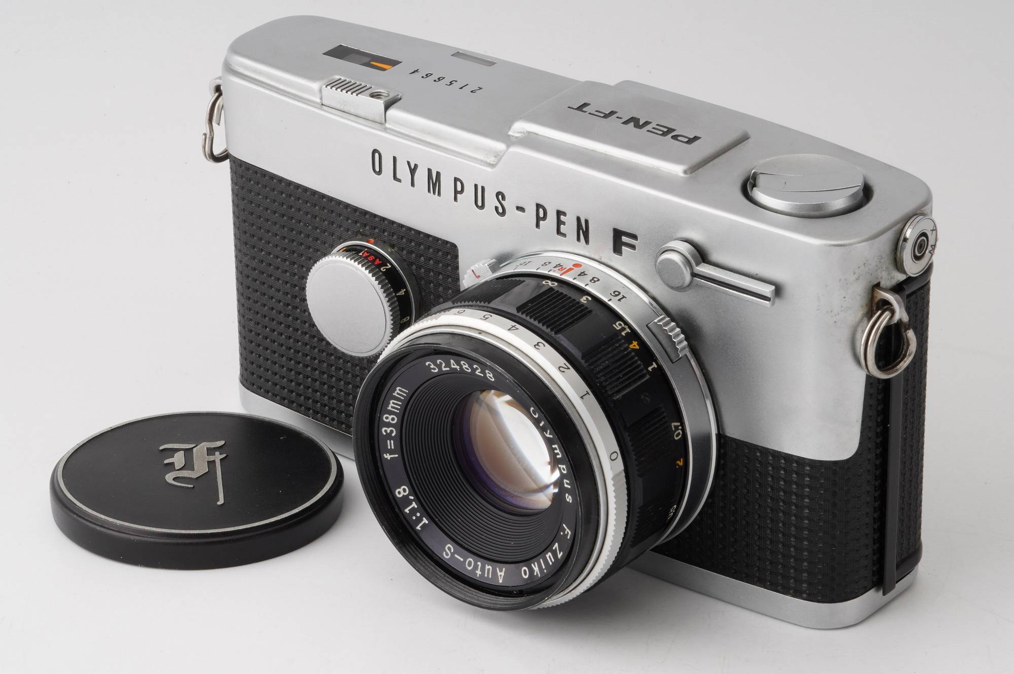 オリンパス PEN F + F.Zuiko Auto-S 38mm f1.8 - フィルムカメラ