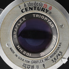 画像をギャラリービューアに読み込む, Graflex Century GRAPHIC  / GRAFLEX TRIOPTAR 103mm F4.5
