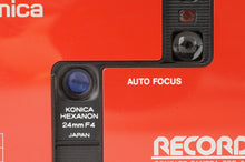 画像をギャラリービューアに読み込む, コニカ Konica Auto Focus レコーダー Recorder DX Auto Date レッド/ Hexanon 24mm F4
