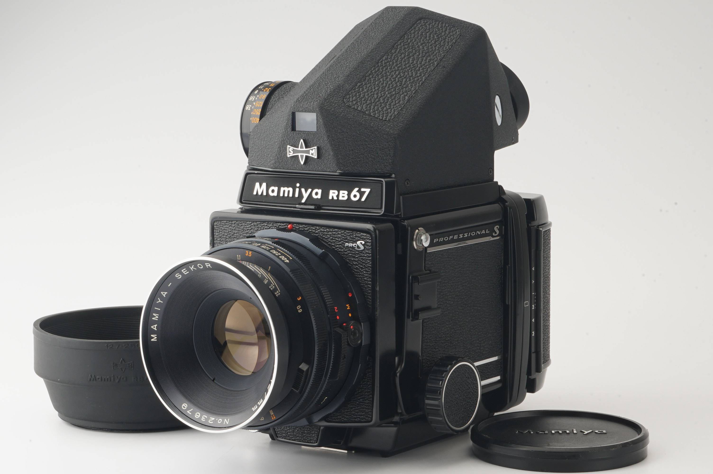 Mamiya RB67 PRO S 180mm F4.5 プリズムファインダーカメラ - フィルム 
