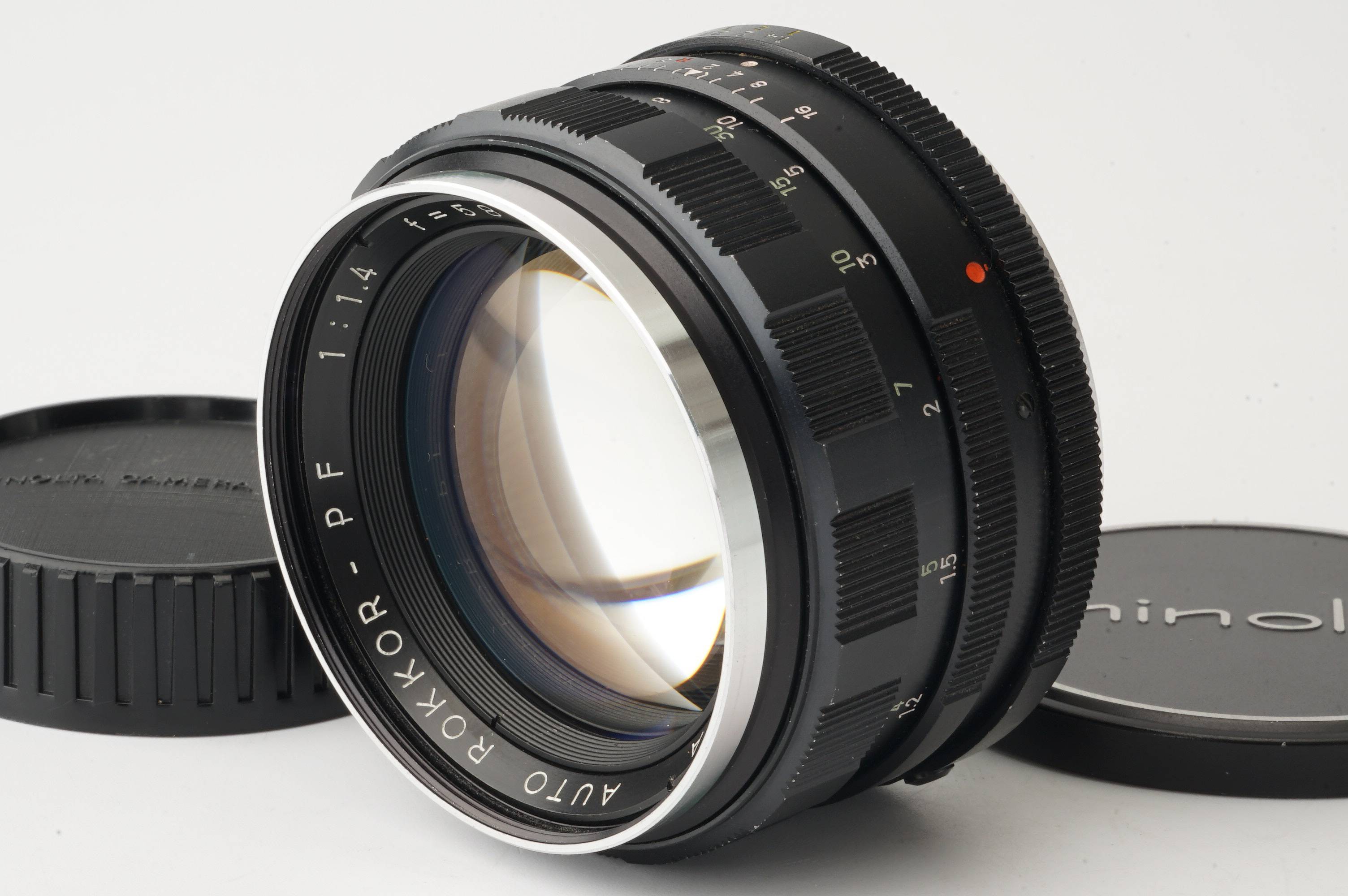 Minolta AUTO ROKKOR-PF 58mm f/1.4 MC mount – Natural Camera