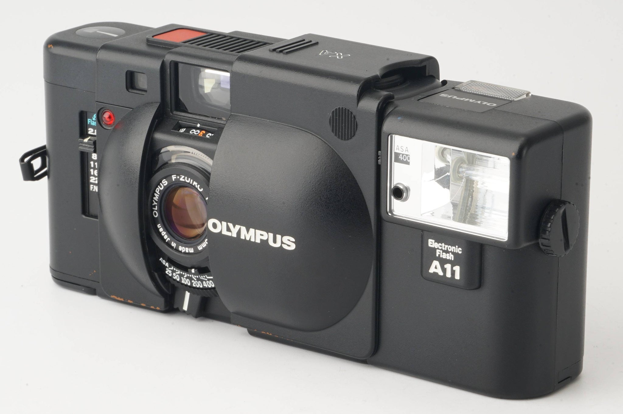 Olympus XA4 35mm フィルムカメラ ＋ A11 Flash 箱付き - カメラ