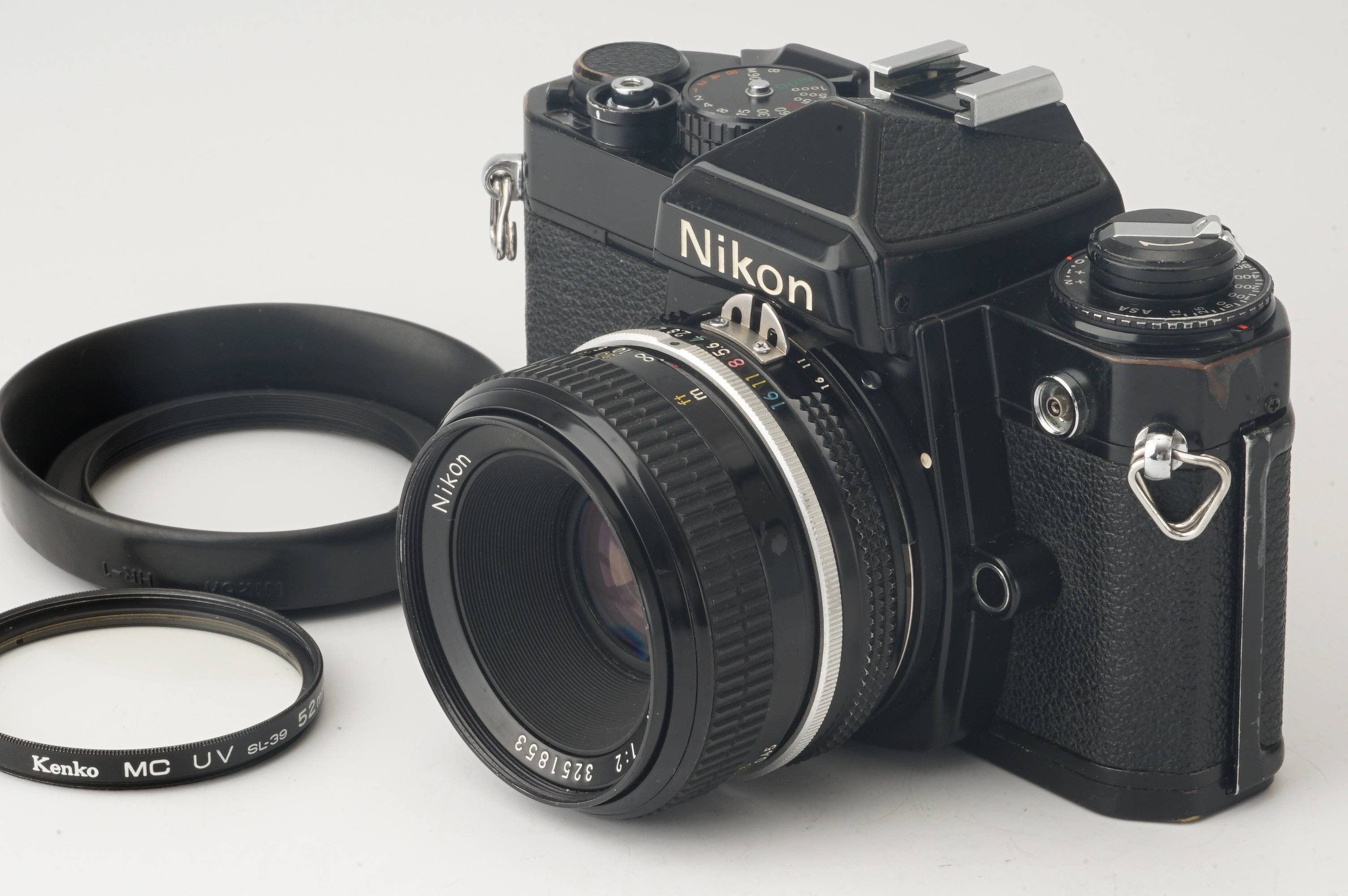 ニコン 【返品保証】 ニコン Nikon FE Nikkor Ai 50mm F2 ボディレンズセット v1807
