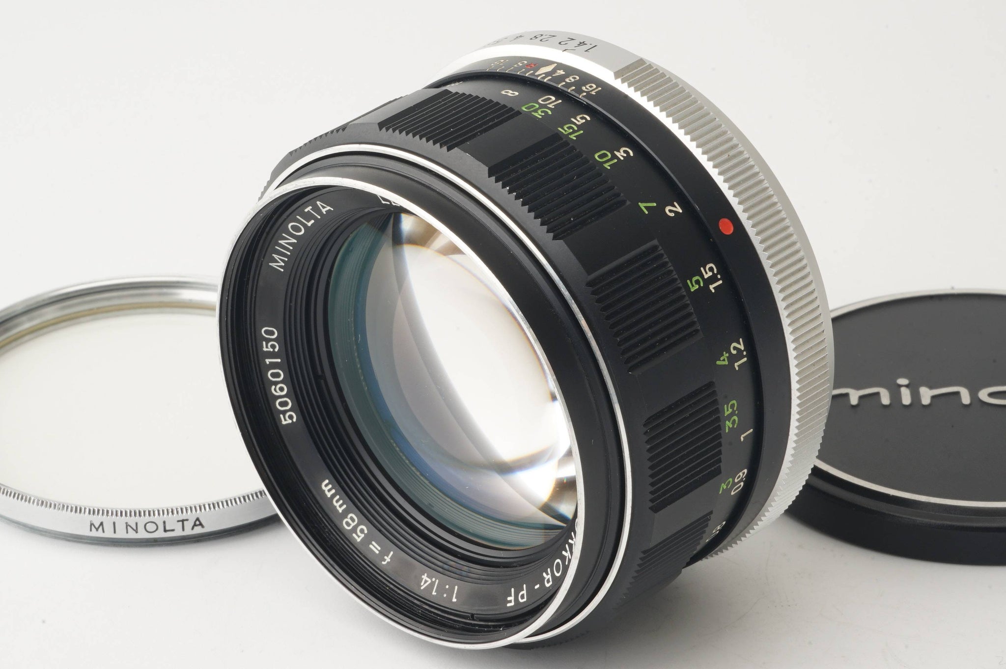 minolta MC ROKKOR-PF 55mmF1.7 ソニーアダプタ付-