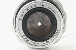 Leica Ernst Leitz Elmar 9cm 90mm f/4 Collapsible M mount