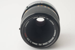 キヤノン Canon FD MACRO 50mm F3.5 S.S.C