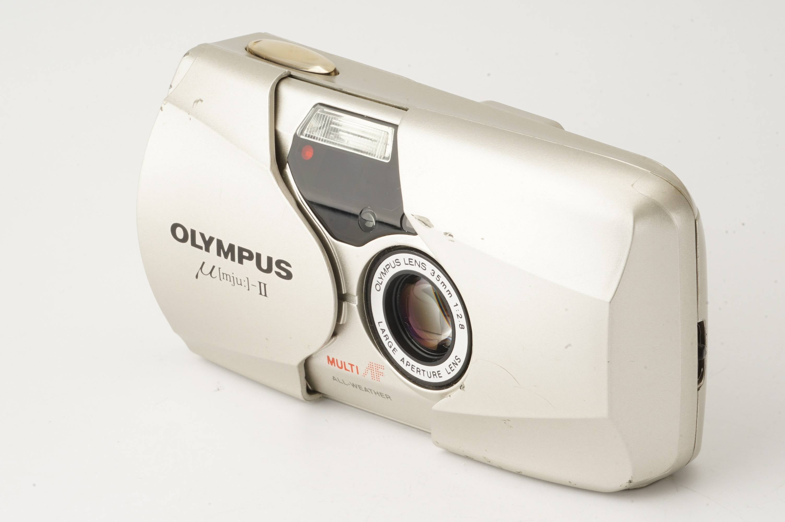 【難あり】 オリンパス OLYMPUS μ-II 35mm F2.8 外観美品フィルムカメラ