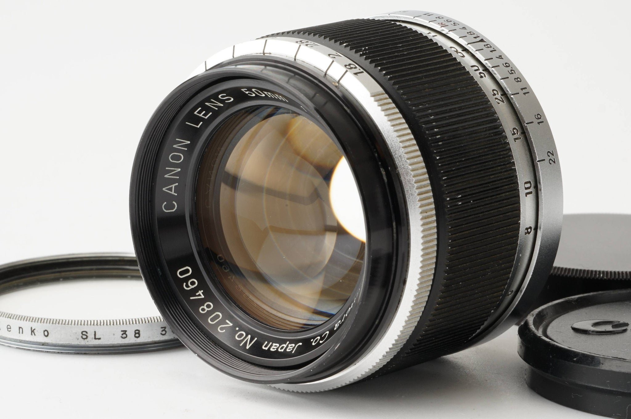 光学綺麗】Canon 50mm f/2.2 L39 - カメラ