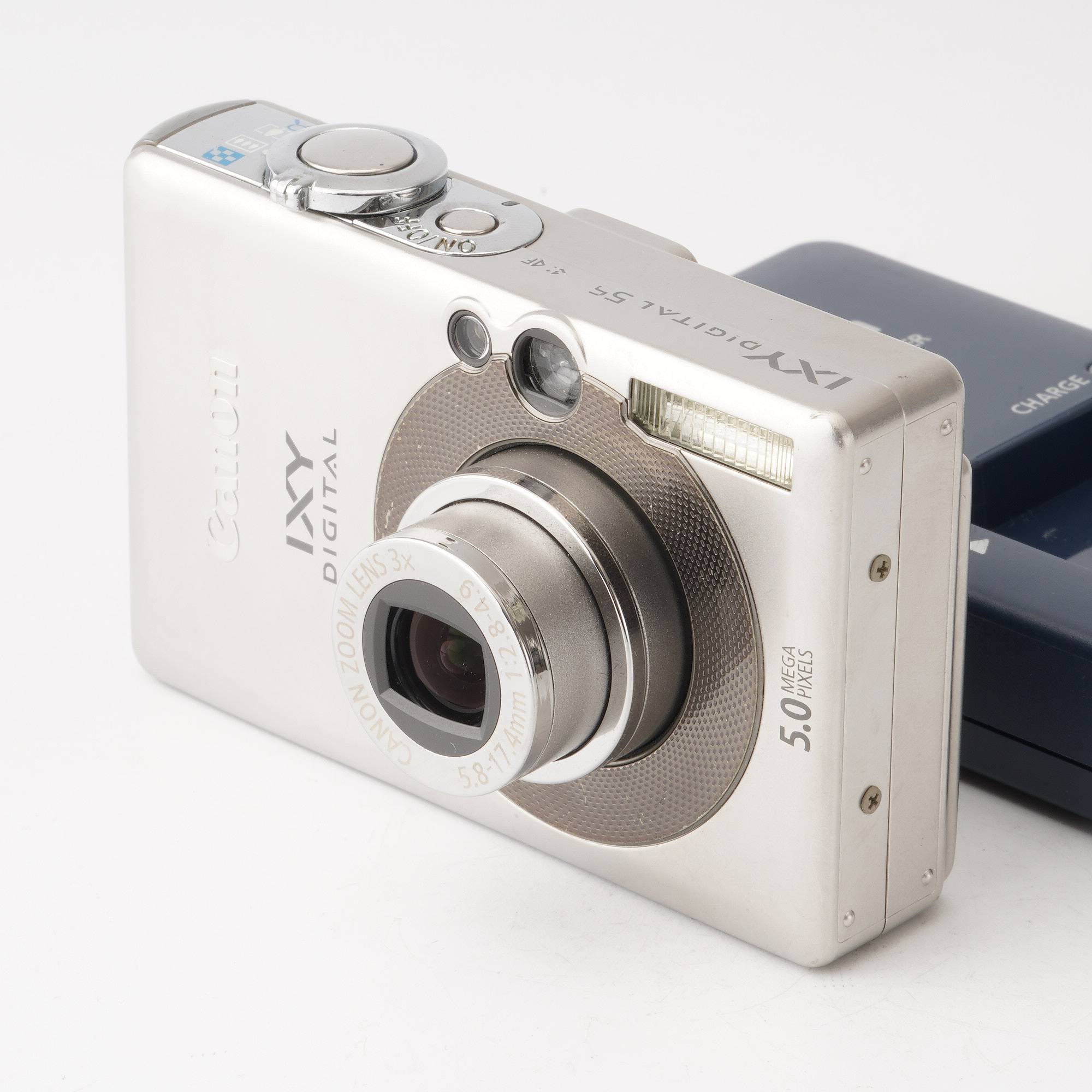 【箱付美品】Canon IXY DIGITAL 55 デジカメ　シルバーはむのカメラショップ