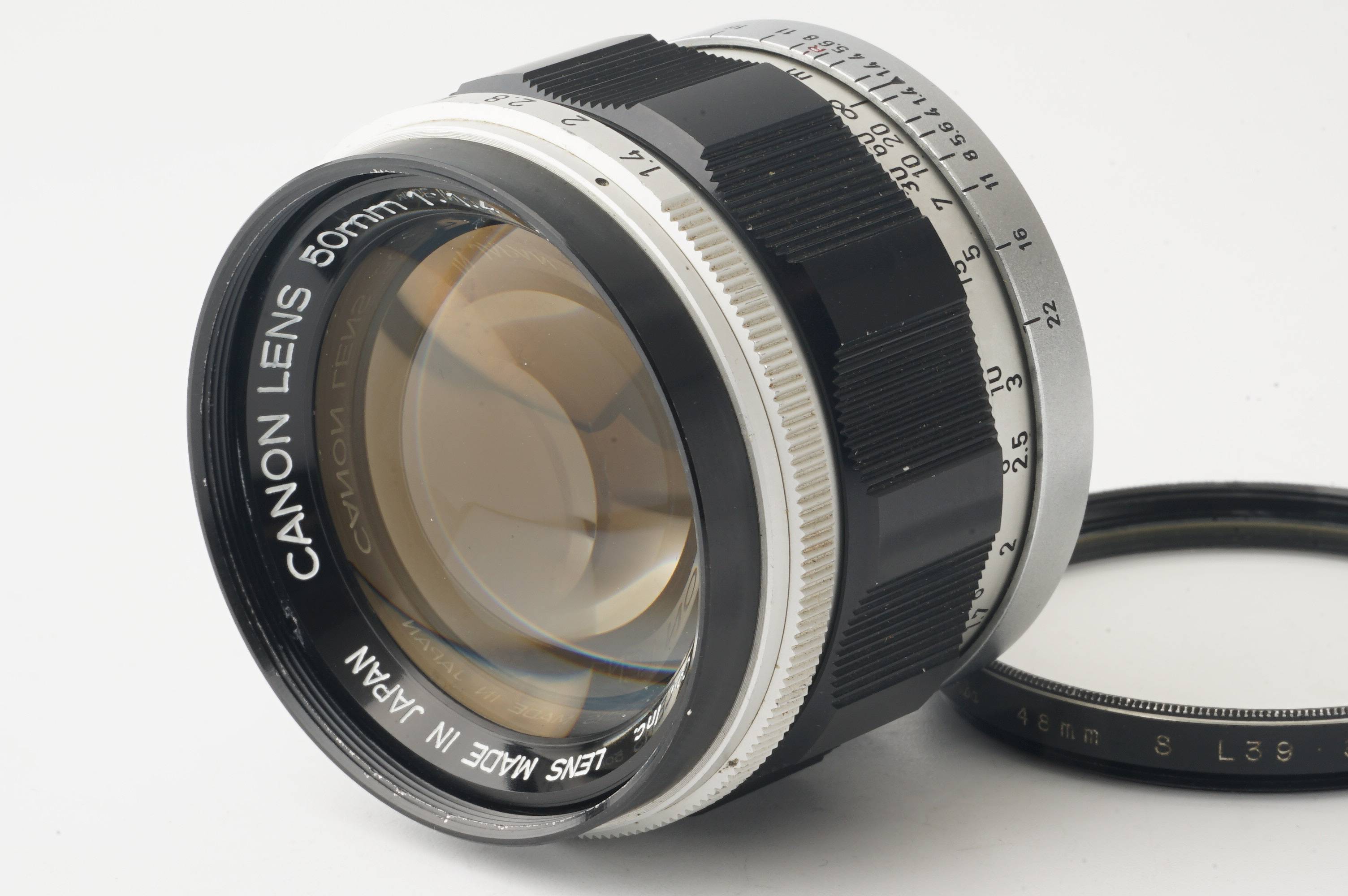Canon 50mm f/1.2 L39 ライカ Lマウント（整備品）