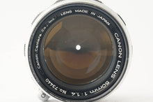画像をギャラリービューアに読み込む, キヤノン Canon 50mm F1.4 L39 ライカLマウント
