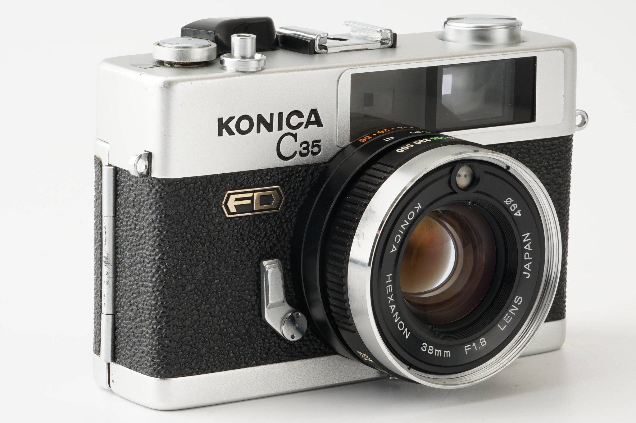 美品】Konica C35 FD Black 38mm f/1.8 Lens - フィルムカメラ