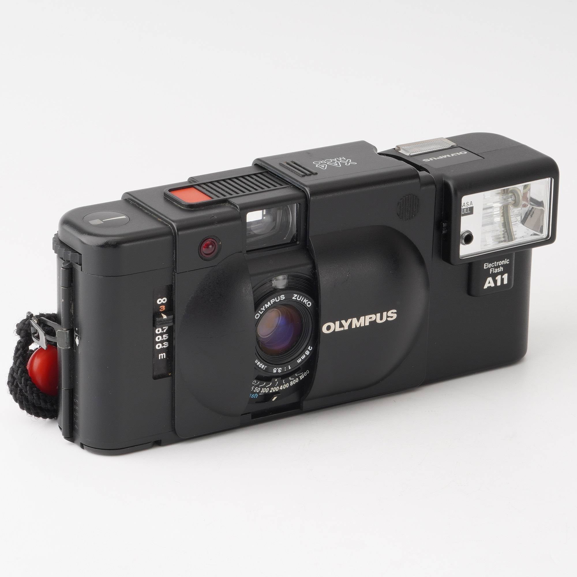 オリンパスXA4 MACRO / A11フラッシュ一式 取説 元箱 (Olympus XA4) - カメラ、光学機器