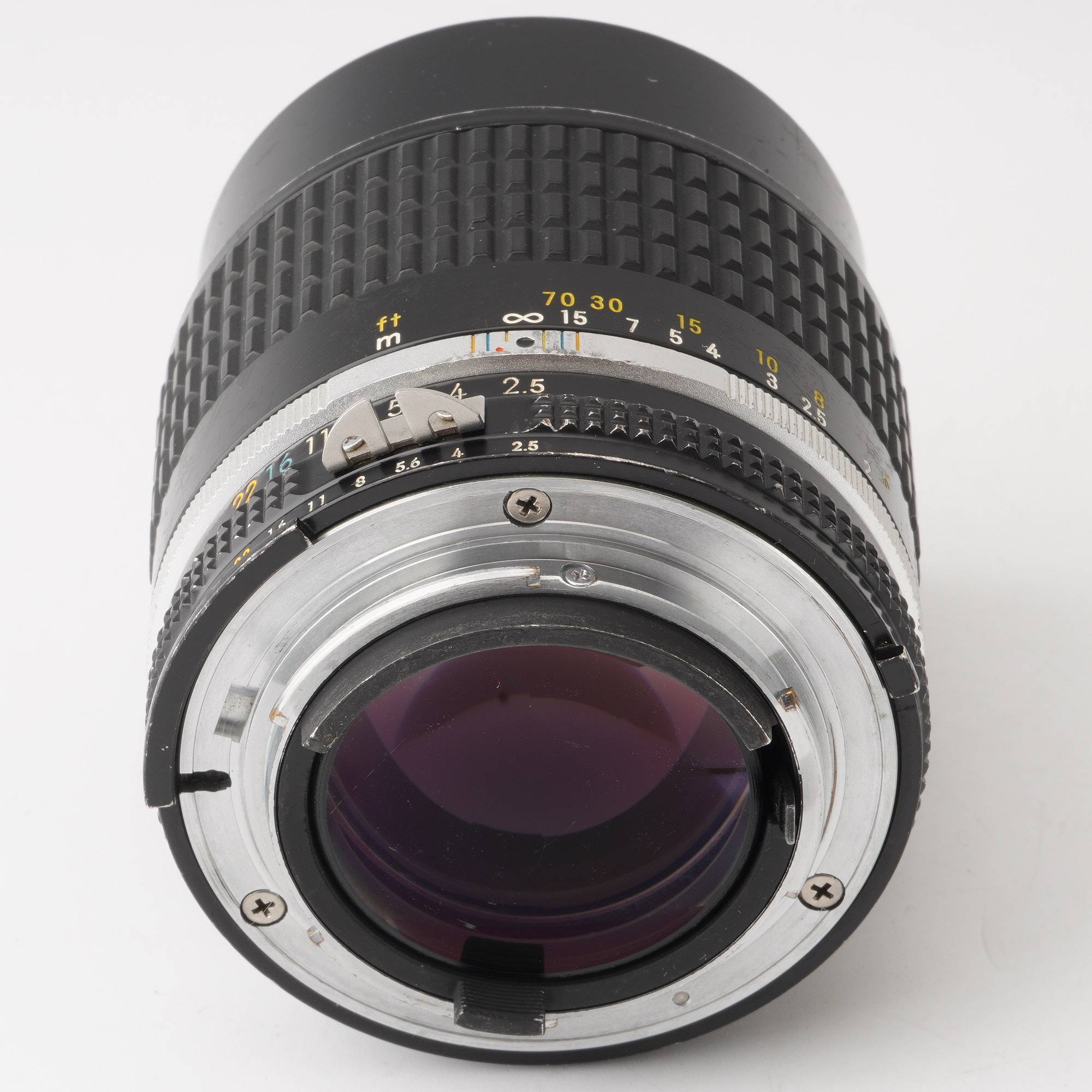 2857 超名玉！Nikon Ai Nikkor 105mm F2.5 ニコン - レンズ(単焦点)