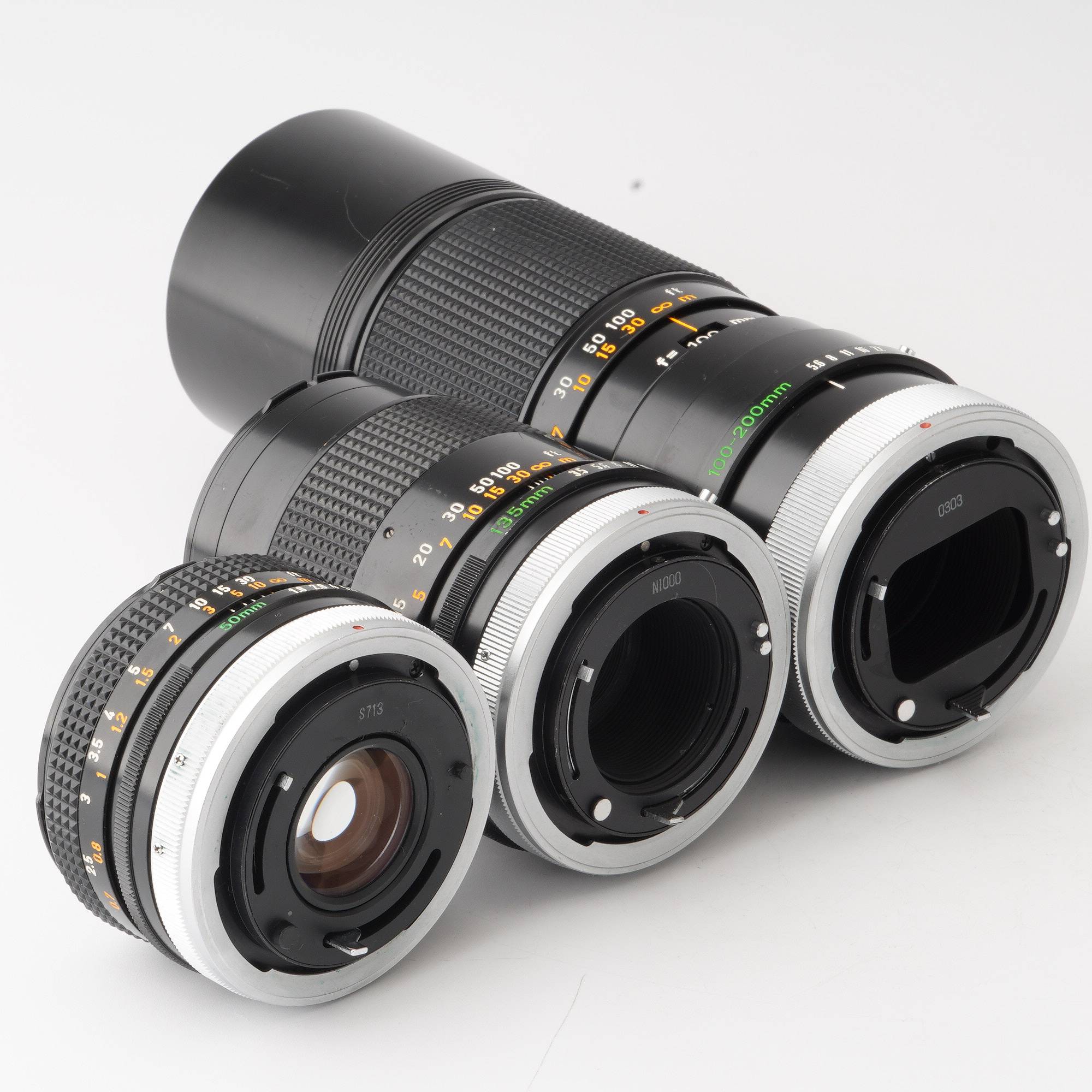 キヤノン Canon FD 135mm F3.5 S.C / ZOOM FD 100-200mm F5.6 S.C. / FD 50mm F –  Natural Camera / ナチュラルカメラ
