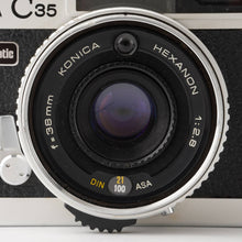 画像をギャラリービューアに読み込む, コニカ Konica C35 Flash matic / Konica HEXANON 38mm F2.8
