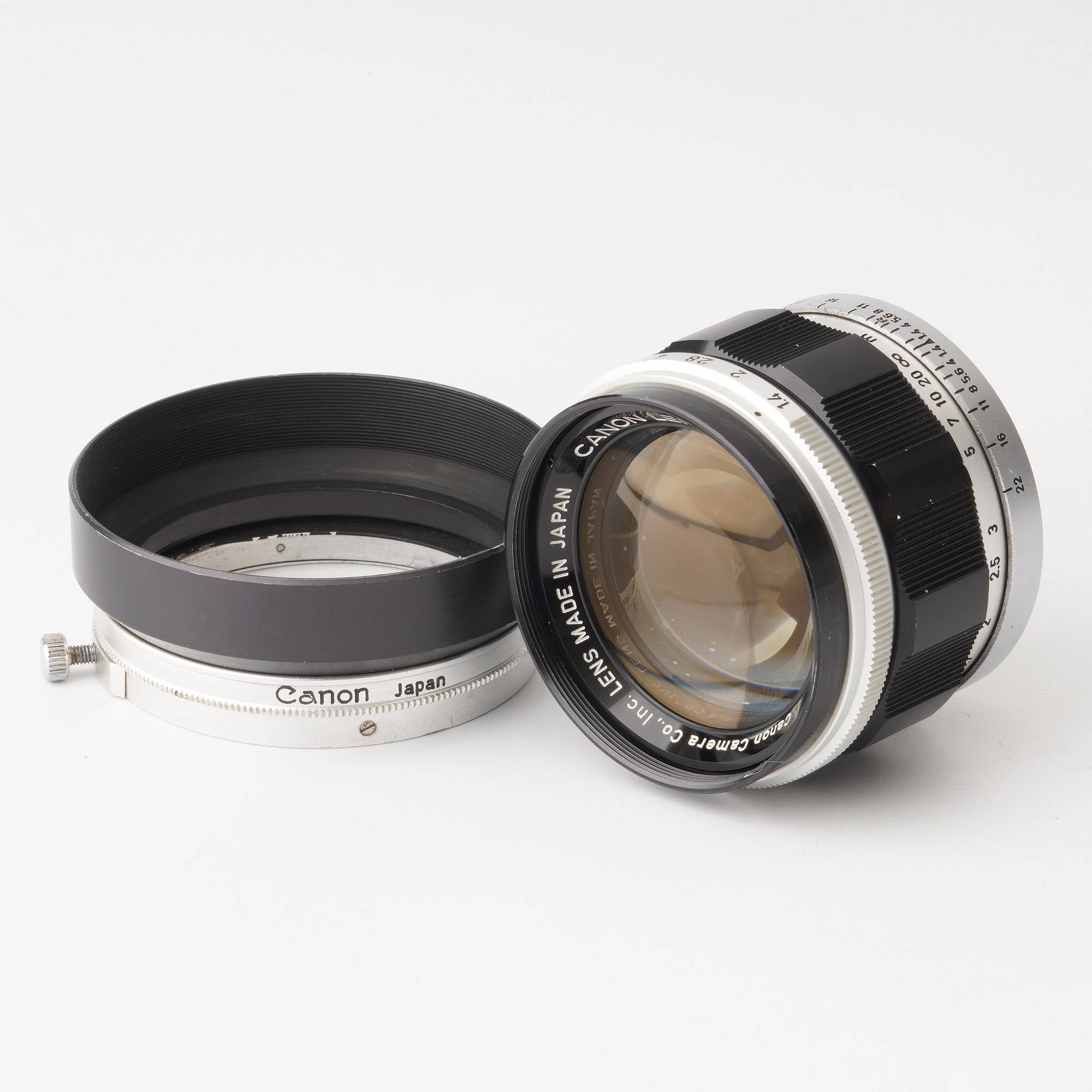 10,500円Canon キャノン 50mm F/2.2 Leica Lマウントレンズ