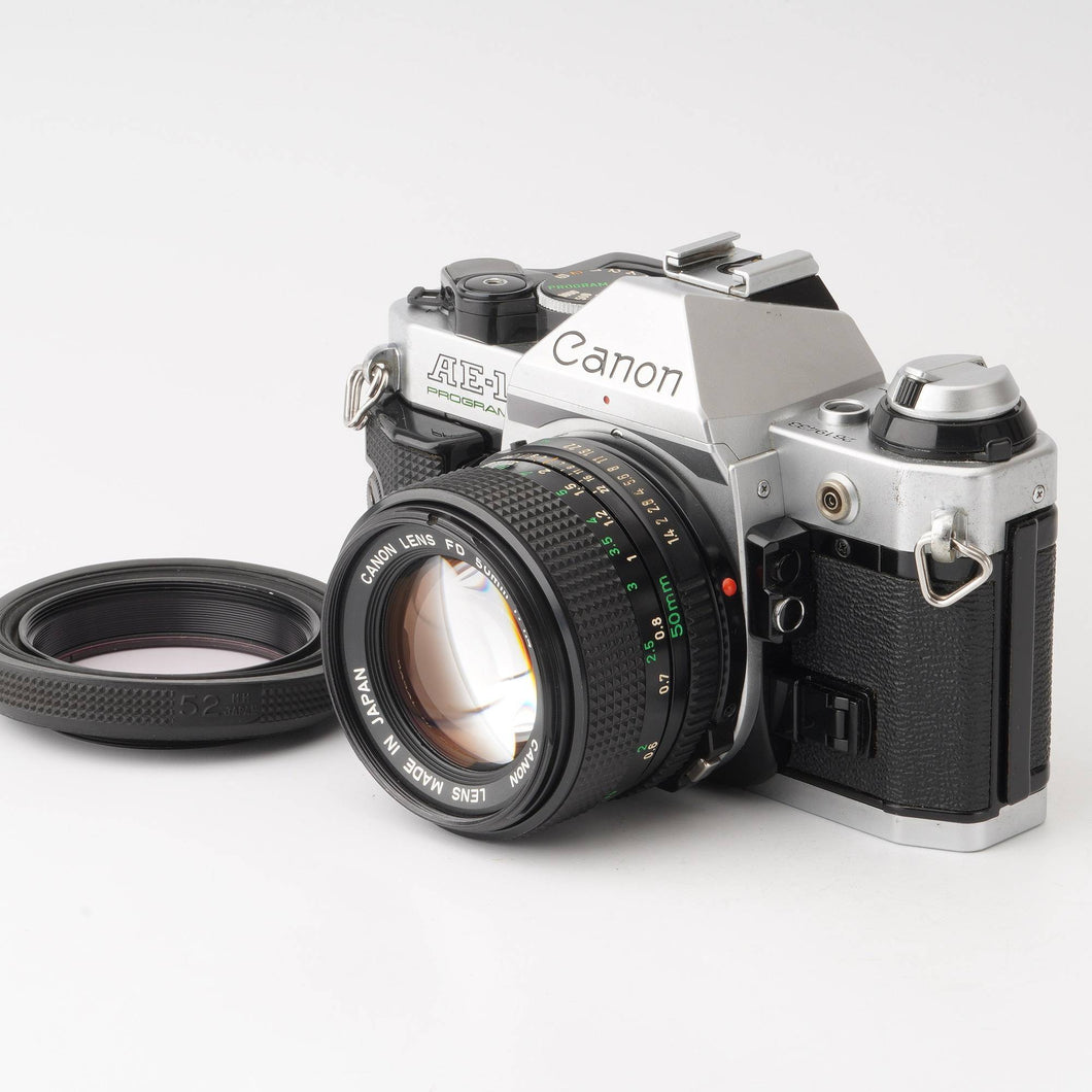 日本限定 フィルムカメラ Canon f1.4 50mm FD + Program AE-1 フィルム ...