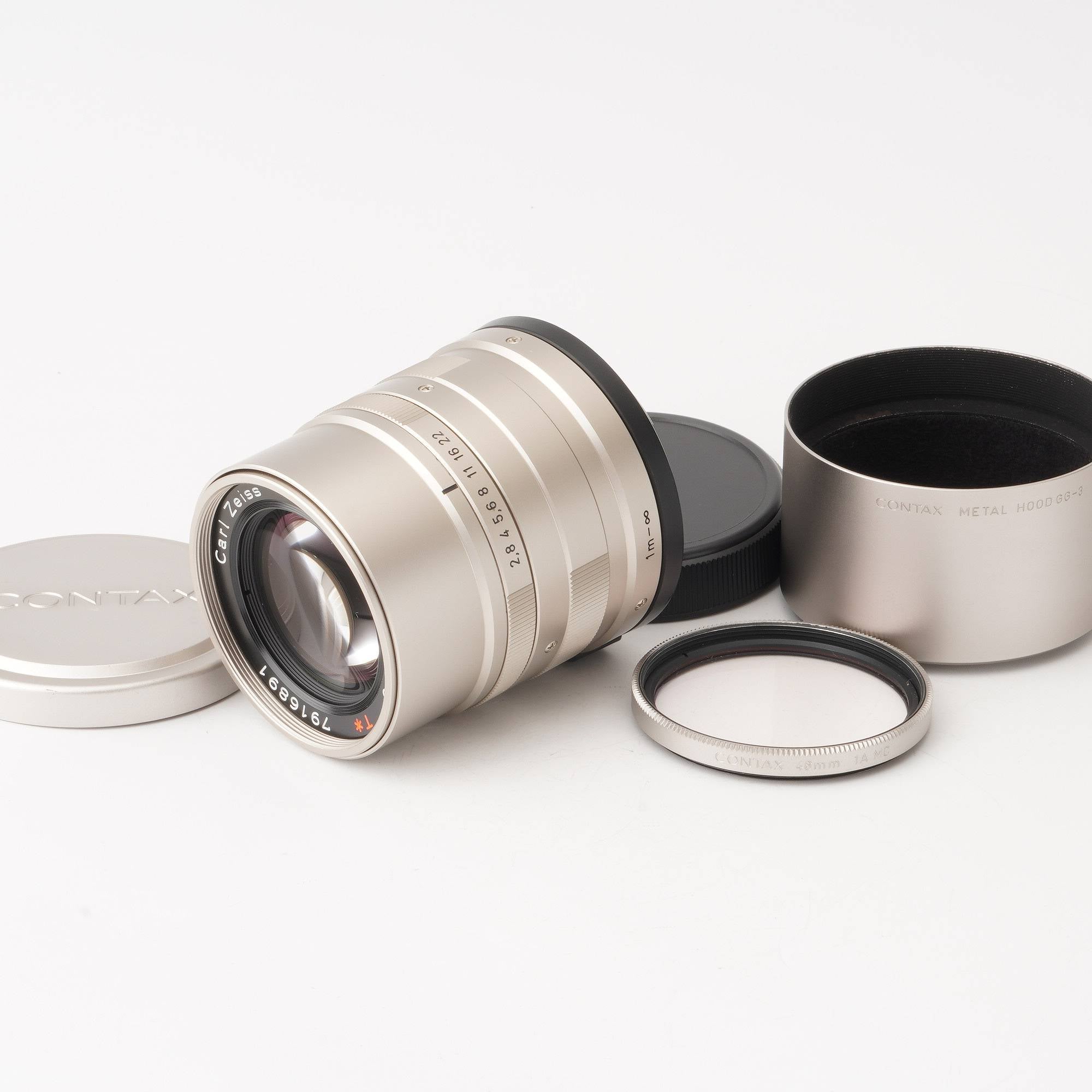 新品級 CONTAX Carl Zeiss Sonnar 90mm F2.8 T - レンズ(単焦点)