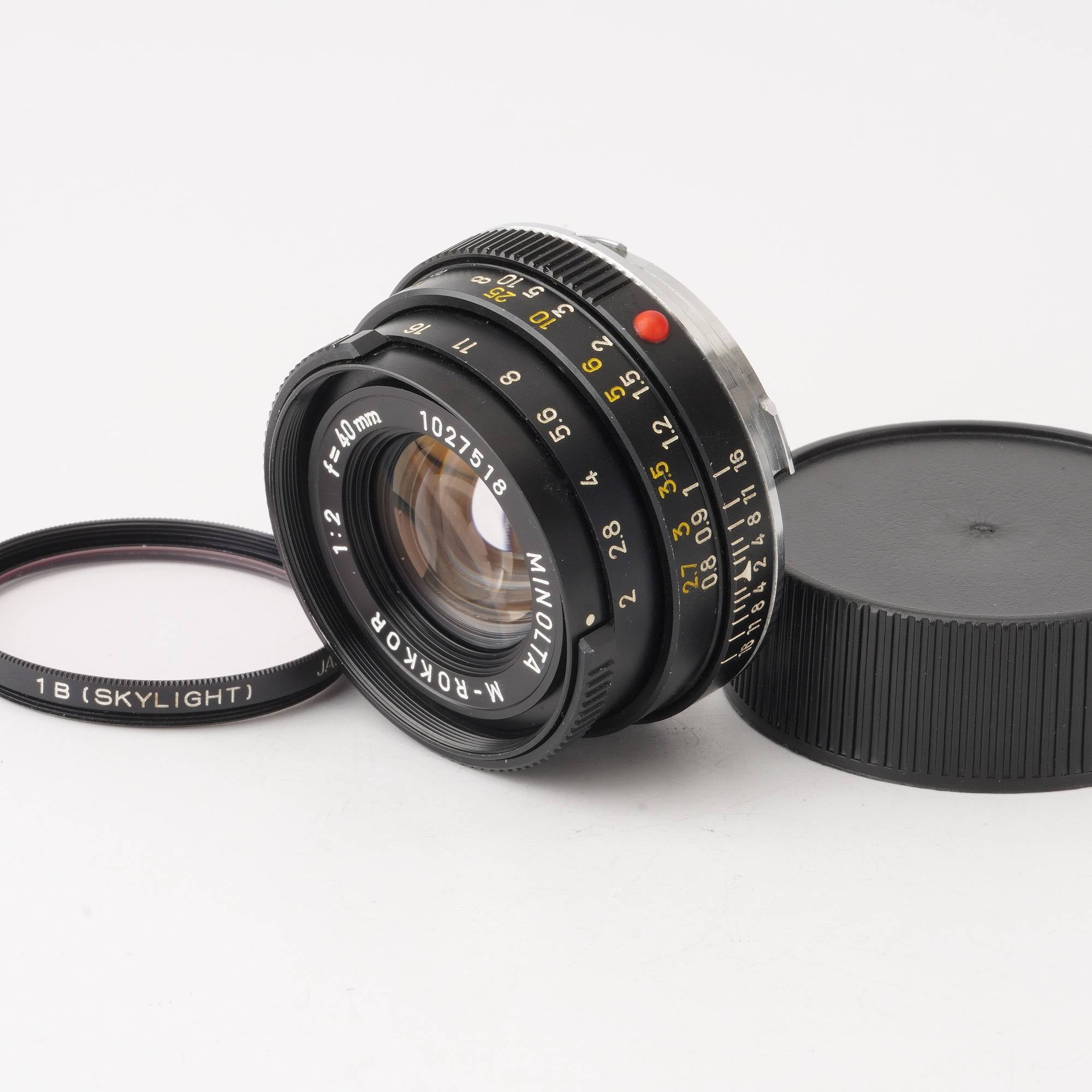 極上美品 MINOLTA ミノルタ M-ROKKOR 40mm F2-