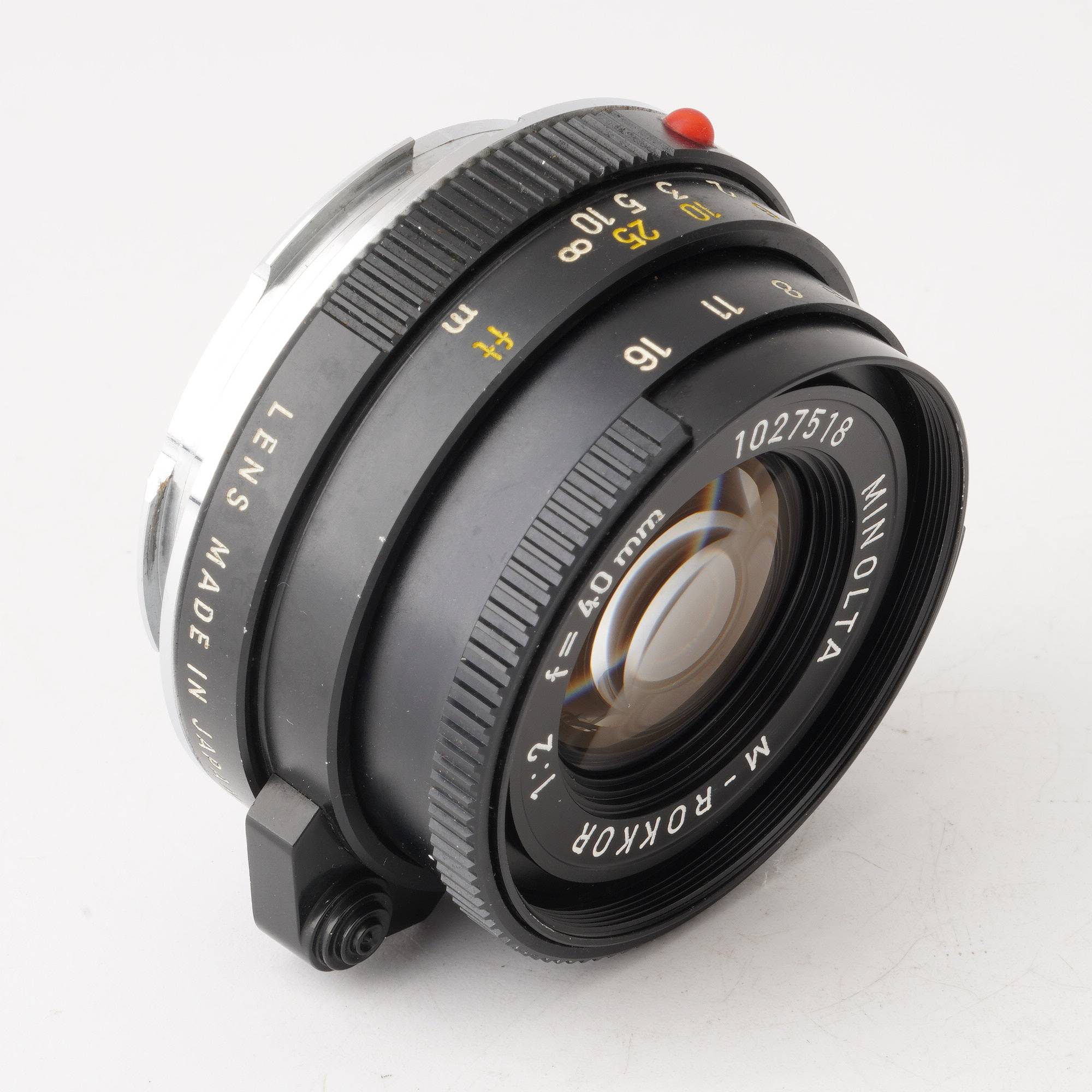 ミノルタ Minolta M-Rokkor 40mm F2 Mマウント – Natural Camera ...