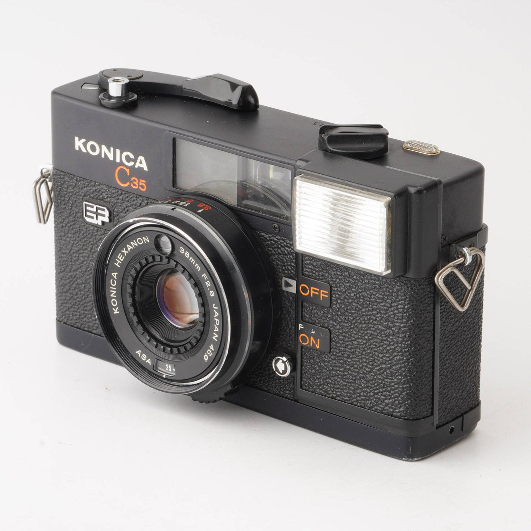 コニカ C35 EF フィルム カメラ 昭和レトロ - フィルムカメラ