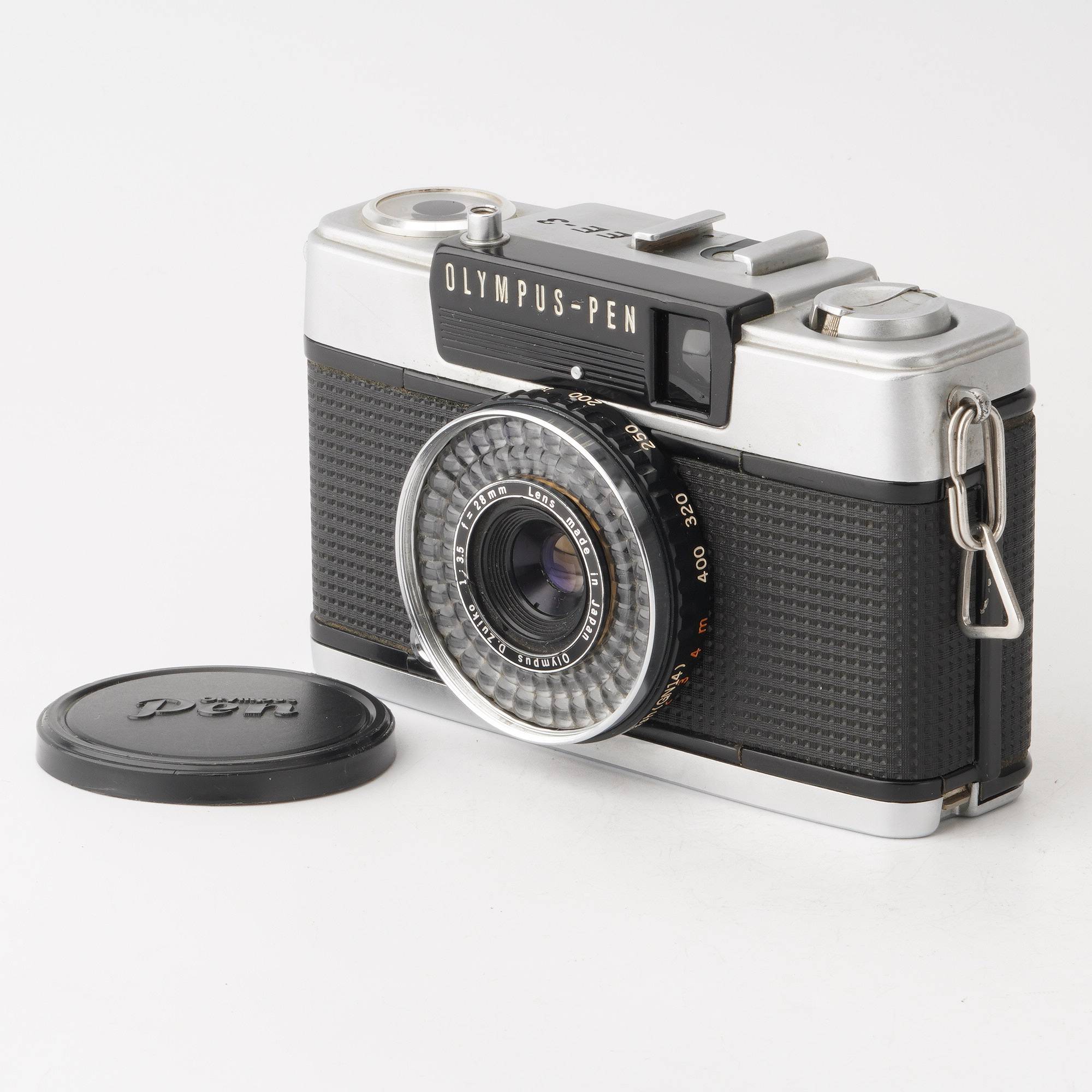 OLYMPUS PEN EE-3 D.Zuiko 28mm F3.5 純正レンズキャップ付（ジャンク