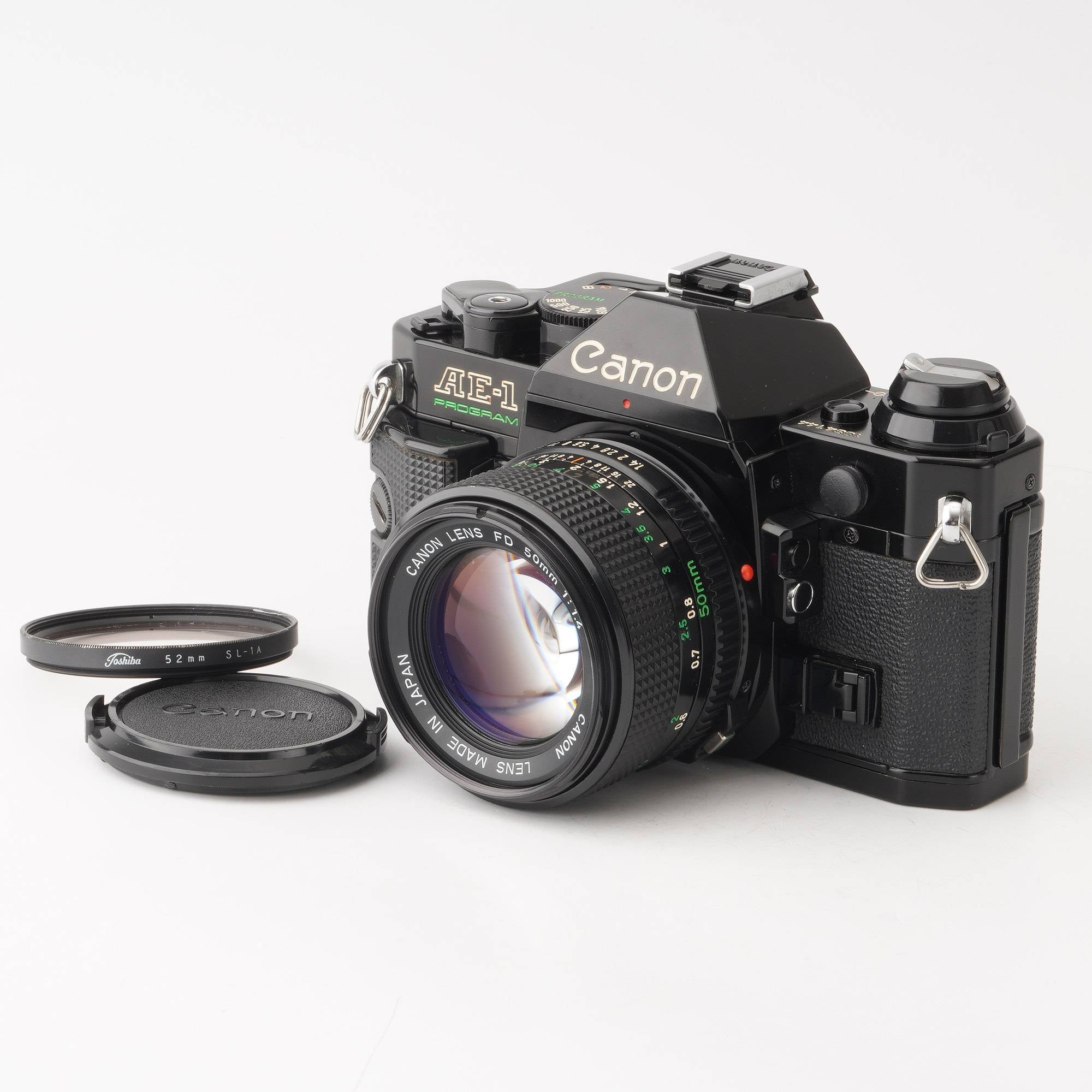 完動 Canon AE-1 PROGRAM New FD 50mm F1.8 - フィルムカメラ