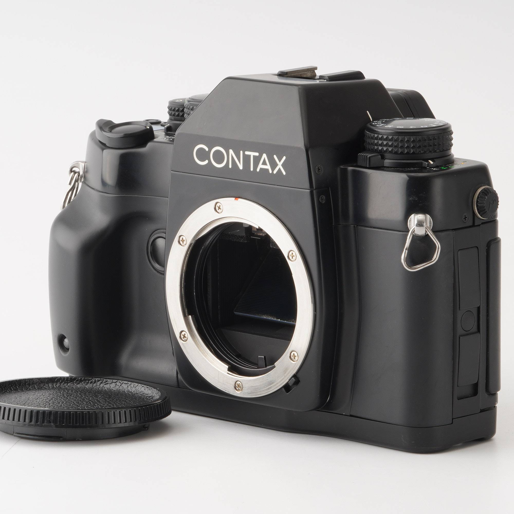 良品　CONTAX コンタックス RX　元箱、取説、B-cap、アイカップ安全のため45mmTessa