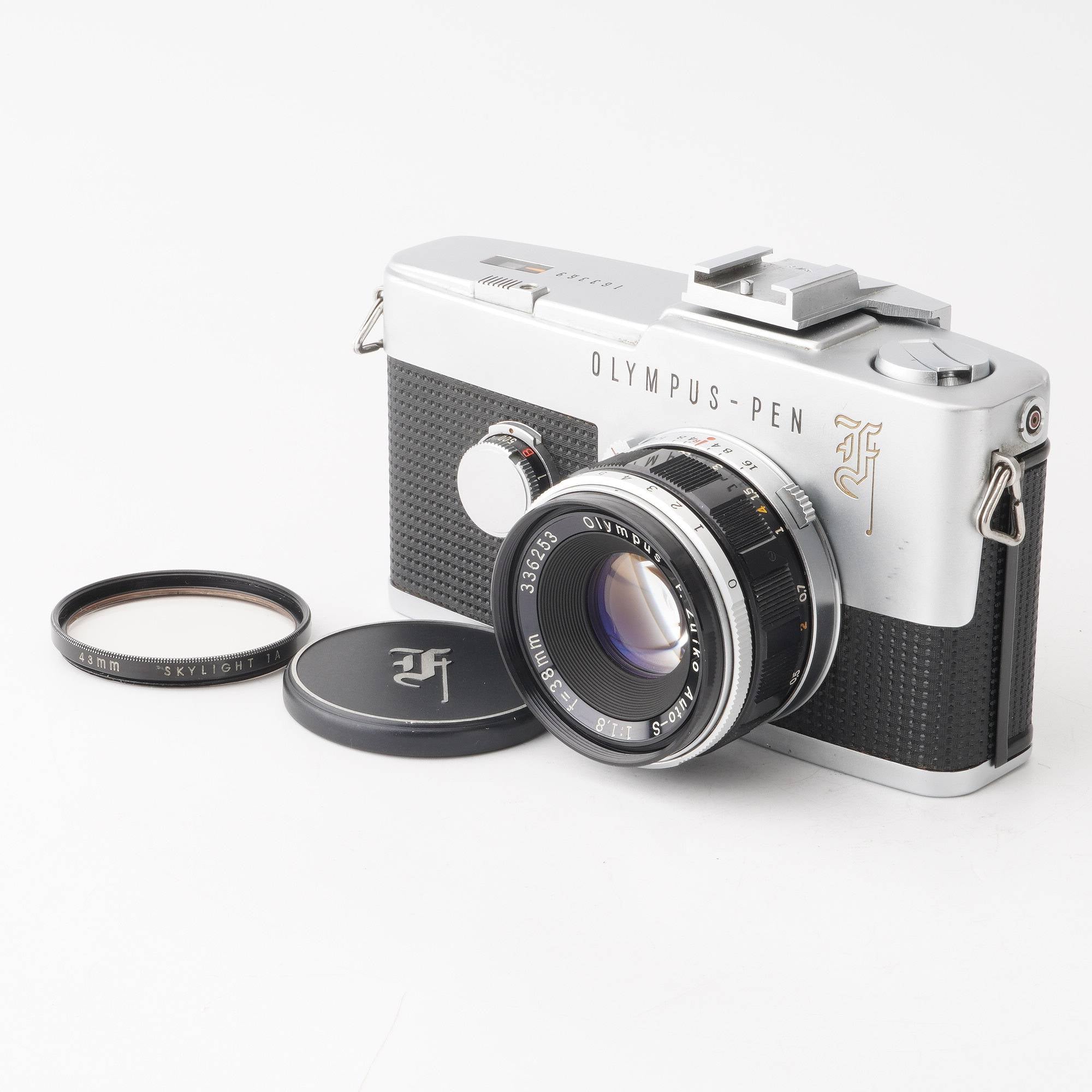 ★美品★OLYMPUS PEN-FV & 38mm F1.8 & 露出計 外観並級】OLYMPUS F.Zuiko Auto-S 38mm F1.8 PEN-F用 #t4344